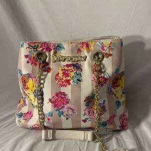 Betsy Johnson Multi-color Rose Shoulder Bag